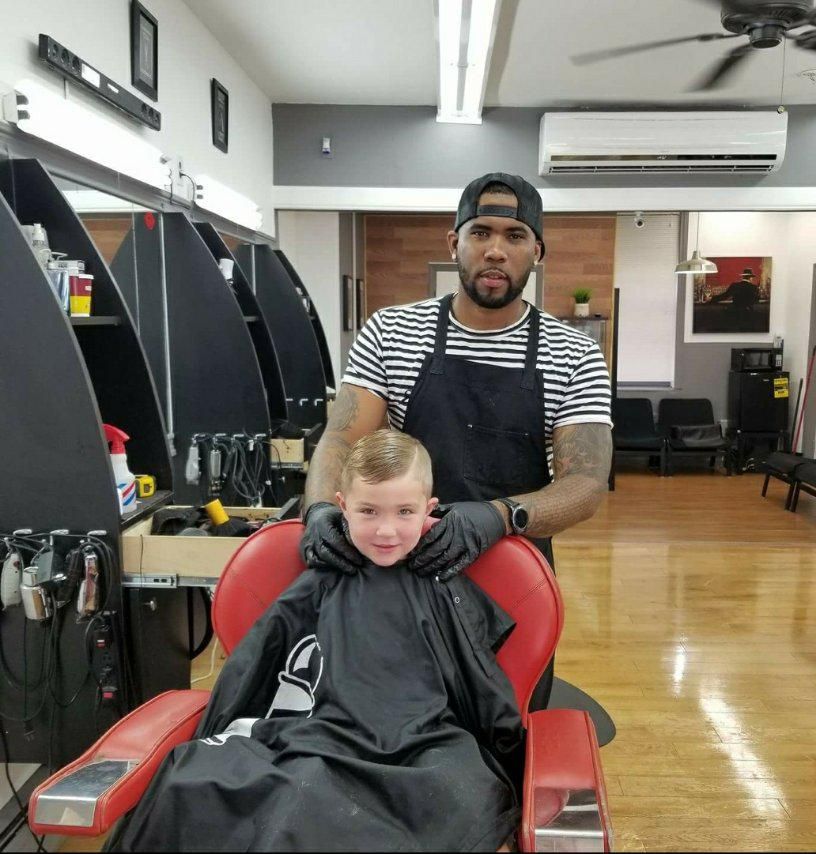 Close-up haircut detail